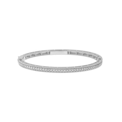 14K WHITE GOLD DIAMOND BRACELET - Tapper's Jewelry 
