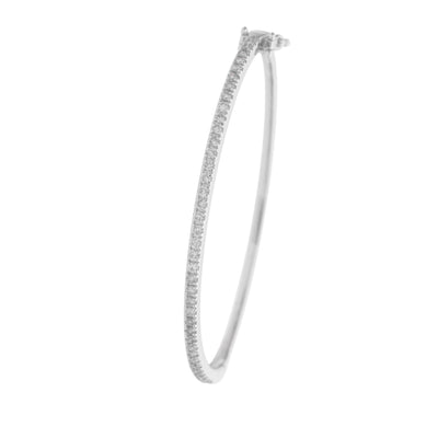 14K WHITE GOLD DIAMOND BRACELET - Tapper's Jewelry 