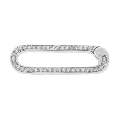 14K WHITE GOLD DIAMOND CLASP - Tapper's Jewelry 