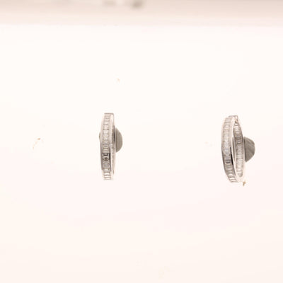 14K White Gold Diamond Earrings - Tapper's Jewelry 