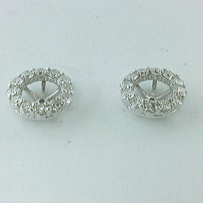 14K White Gold Diamond Earrings - Tapper's Jewelry 