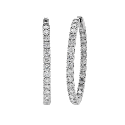 14K WHITE GOLD DIAMOND EARRINGS - Tapper's Jewelry 