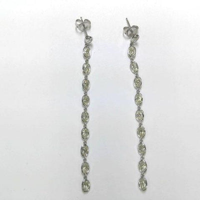 14K White Gold Diamond Earrings