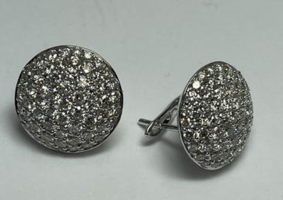 14K White Gold Diamond Earrings