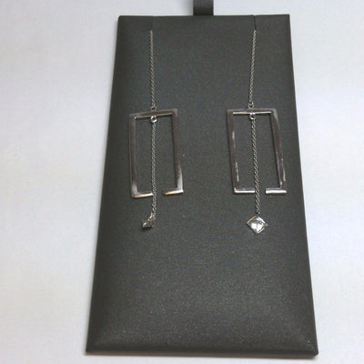 14K WHITE GOLD DIAMOND EARRINGS - Tapper's Jewelry 