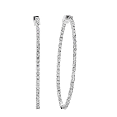 14K WHITE GOLD DIAMOND EARRINGS - Tapper's Jewelry 