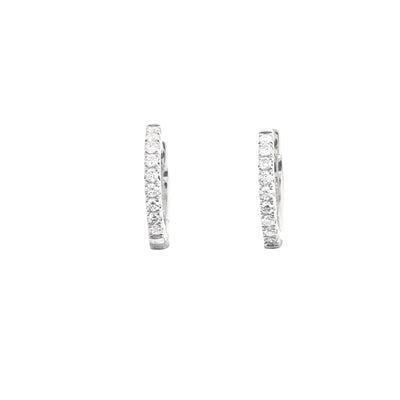 14K White Gold Diamond Earrings - Tapper's Jewelry 