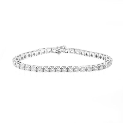 14K WHITE GOLD DIAMOND ETERNITY BRACELET