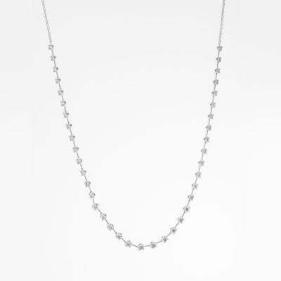 14K White Gold Diamond Necklace - Tapper's Jewelry 