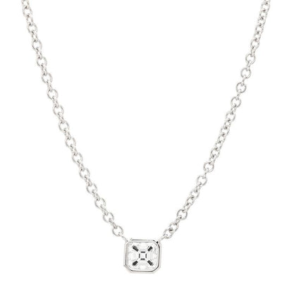 14K White Gold Diamond Necklace - Tapper's Jewelry 