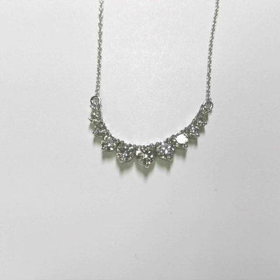 14K White Gold Diamond Necklace - Tapper's Jewelry 