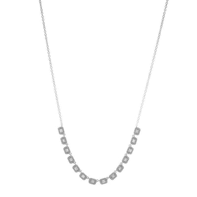 14K White Gold Diamond Necklace - Tapper's Jewelry 