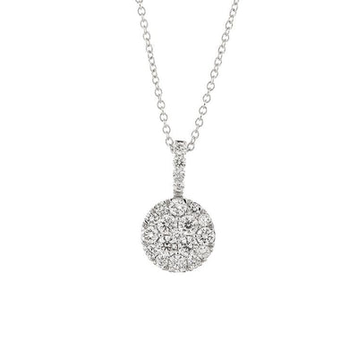 14K White Gold Diamond Necklace - Tapper's Jewelry 