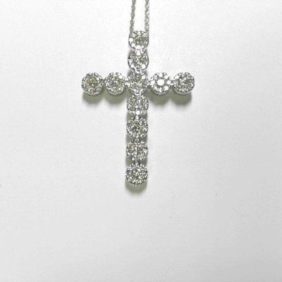 14K White Gold Diamond Necklace - Tapper's Jewelry 