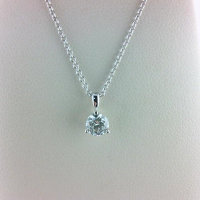 14K WHITE GOLD DIAMOND NECKLACE - Tapper's Jewelry 