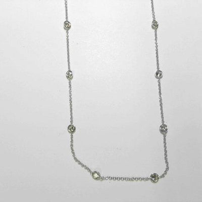 14K White Gold Diamond Necklace - Tapper's Jewelry 