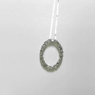 14K White Gold Diamond Necklace - Tapper's Jewelry 