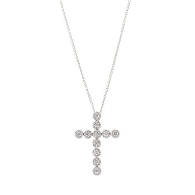 14K White Gold Diamond Necklace - Tapper's Jewelry 