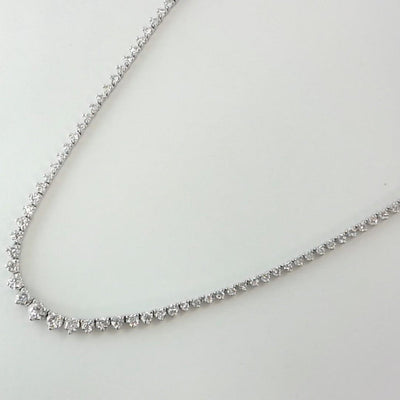 14K White Gold Diamond Necklace - Tapper's Jewelry 