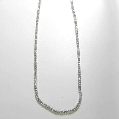 14K White Gold Diamond Necklace