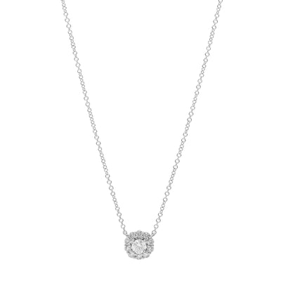 14K WHITE GOLD DIAMOND NECKLACE - Tapper's Jewelry 