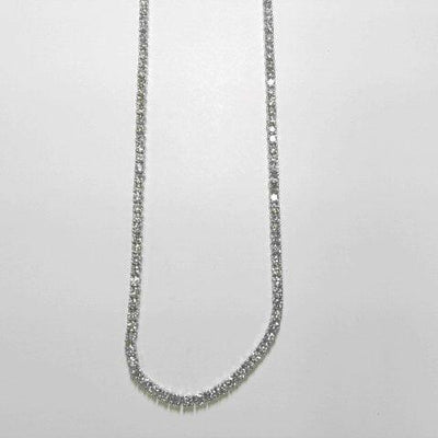 14K White Gold Diamond Necklace