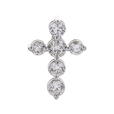 14K White Gold Diamond Necklace