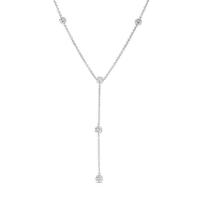 14K White Gold Diamond Necklace - Tapper's Jewelry 