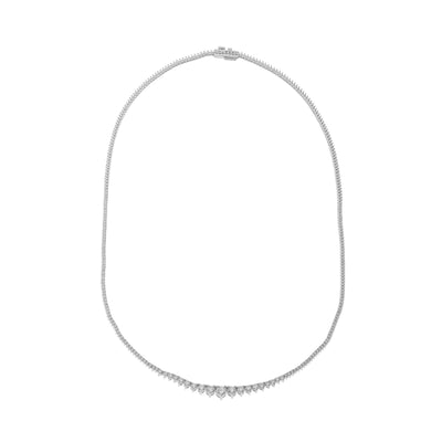 14K White Gold Diamond Necklace - Tapper's Jewelry 