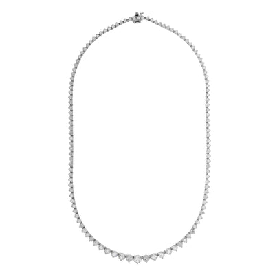 14K White Gold Diamond Necklace - Tapper's Jewelry 
