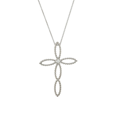14K White Gold Diamond Necklace - Tapper's Jewelry 