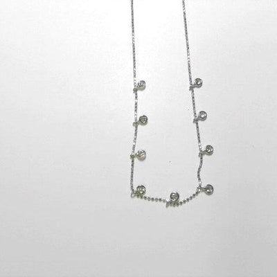 14K White Gold Diamond Necklace - Tapper's Jewelry 