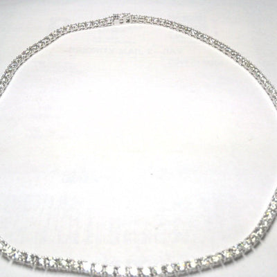 14K White Gold Diamond Necklace - Tapper's Jewelry 