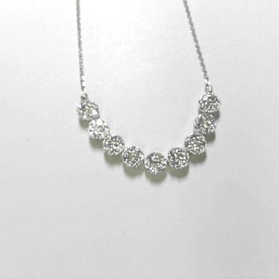 14K White Gold Diamond Necklace - Tapper's Jewelry 