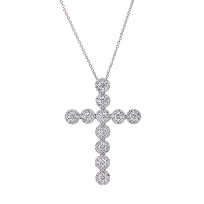 14K White Gold Diamond Necklace - Tapper's Jewelry 
