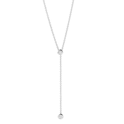 14K White Gold Diamond Necklace - Tapper's Jewelry 