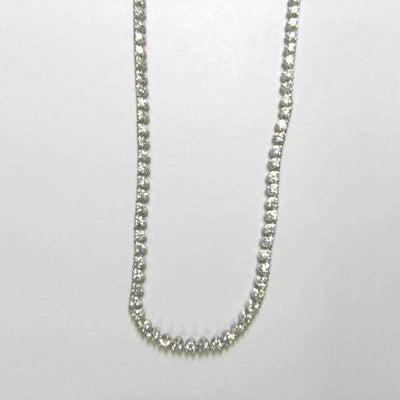 14K White Gold Diamond Necklace