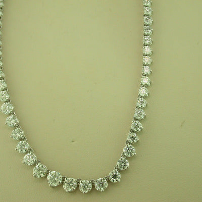 14K White Gold Diamond Necklace - Tapper's Jewelry 