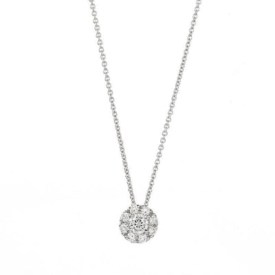 14K White Gold Diamond Necklace - Tapper's Jewelry 