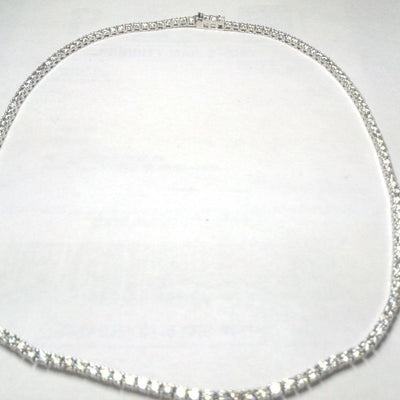 14K White Gold Diamond Necklace - Tapper's Jewelry 