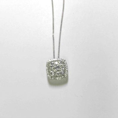 14K White Gold Diamond Necklace - Tapper's Jewelry 