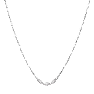 14K White Gold Diamond Necklace - Tapper's Jewelry 