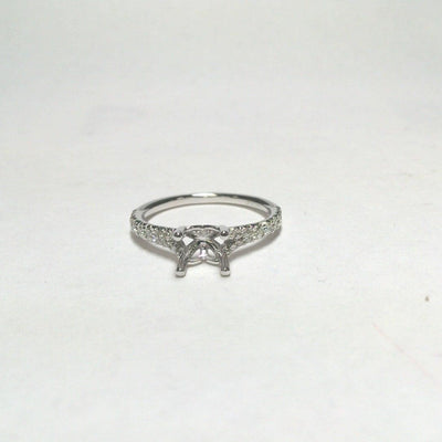 14K WHITE GOLD DIAMOND RING MOUNTING - Tapper's Jewelry 