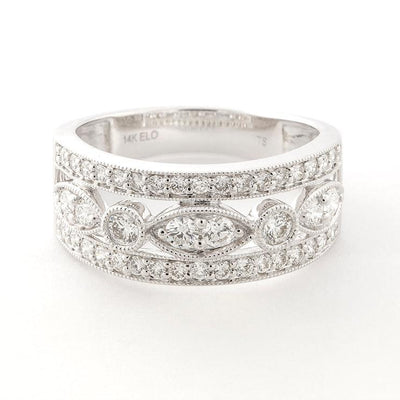 14K White Gold Diamond Ring - Tapper's Jewelry 