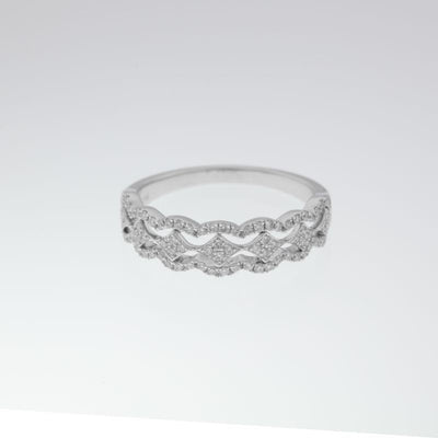 14K White Gold Diamond Ring - Tapper's Jewelry 