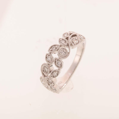 14K White Gold Diamond Ring - Tapper's Jewelry 