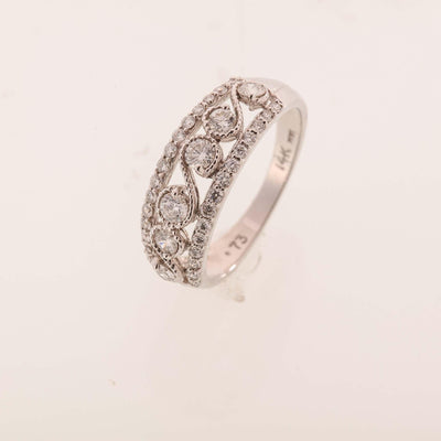 14K White Gold Diamond Ring - Tapper's Jewelry 