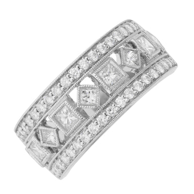 14K White Gold Diamond Ring