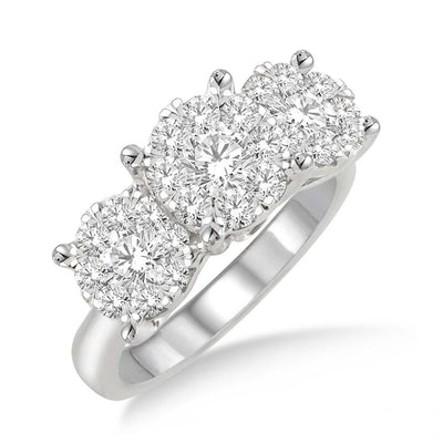 14K WHITE GOLD DIAMOND RING - Tapper's Jewelry 