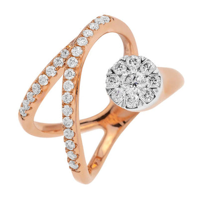 14K White Gold Diamond Ring